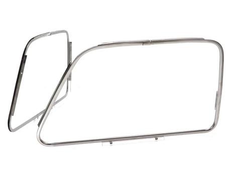 AMD Door Glass Outside Reveal Molding, Stainless, Pair, 47-55 Chevy GMC Pickup Suburban X547-4047-4SP