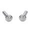 AMD Door Lock Knobs, Chrome, Pair, 73-81 Ford Truck 78-81 Bronco 536-4575-C