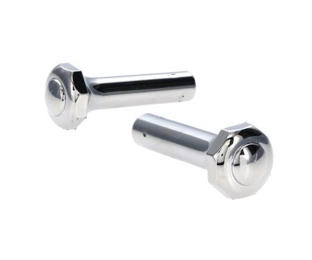 AMD Door Lock Knobs, Chrome, Pair, 73-81 Ford Truck 78-81 Bronco 536-4575-C