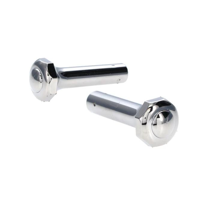 AMD Door Lock Knobs, Chrome, Pair, 73-81 Ford Truck 78-81 Bronco 536-4575-C