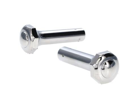 AMD Door Lock Knobs, Chrome, Pair, 73-81 Ford Truck 78-81 Bronco 536-4575-C