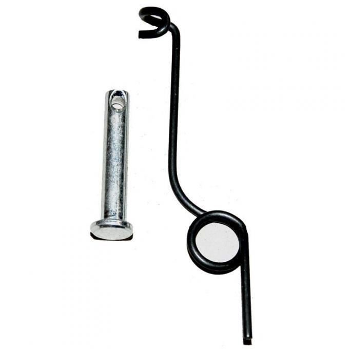 Dennis Carpenter Hood Safety Catch Spring and Pin Kit - 1942-47 Ford Truck, 1946-50 Ford Car   51A-16897