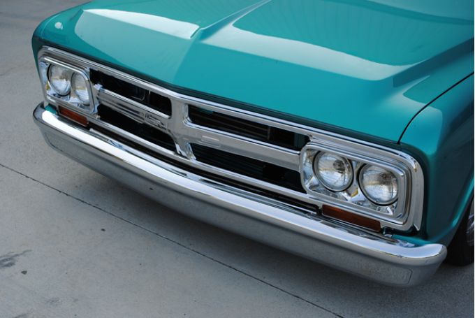 Key Parts '67-'72 Custom "Smoothie" Front Bumper, Chrome SLC-001