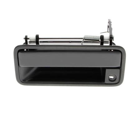 AMD Outside Front Door Handle, Black Smooth, LH, 88-94 Chevy GMC CK Pickup Truck SUV X530-4088-BL