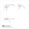 United Pacific Exterior Door Handle Set For 1947-51 Chevy & GMC Truck (Pair) C475001