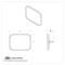 United Pacific Polished Stainless Steel 6" X 8" Exterior Mirror Head For 1947-72 Chevy & GMC Truck C476902