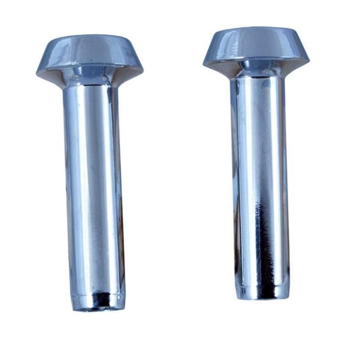Redline Restomotive® 1965-1967 Ford Car / Bronco Chrome Door Lock Knobs