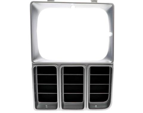 AMD Headlamp Bezel, LH, Single Headlight, 81-82 Chevy C/K Pickup Blazer Suburban X145-4081-2L