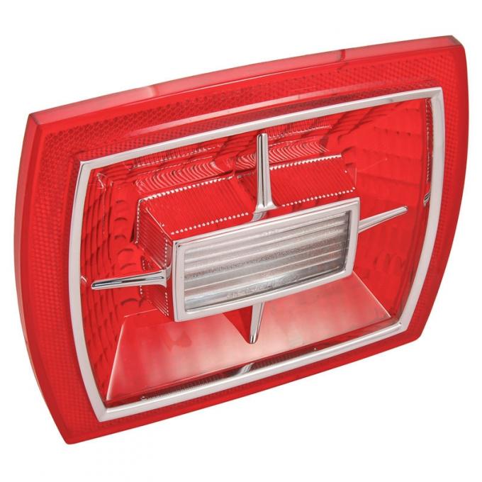 Dennis Carpenter Taillight Lens with Backup Light - FoMoCo Script - 1966 Ford Car C6AZ-13450-H