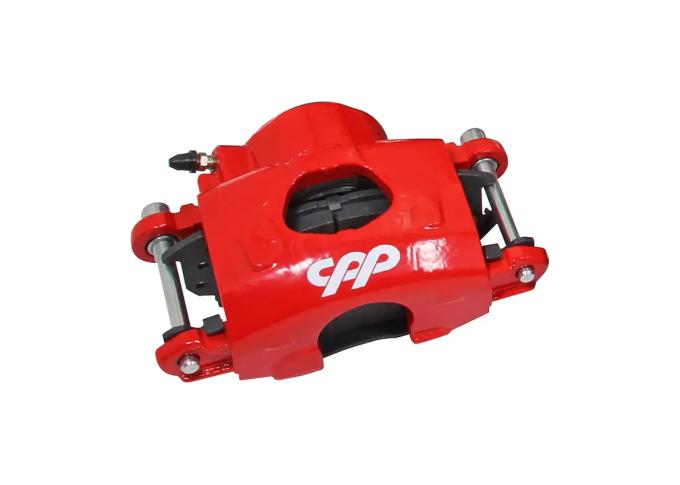 Classic Performance Red Caliper - Left Hand Side for 1971-1978 Chevy C10 Truck, 7/16" x20 Banjo Bolt 4036-R
