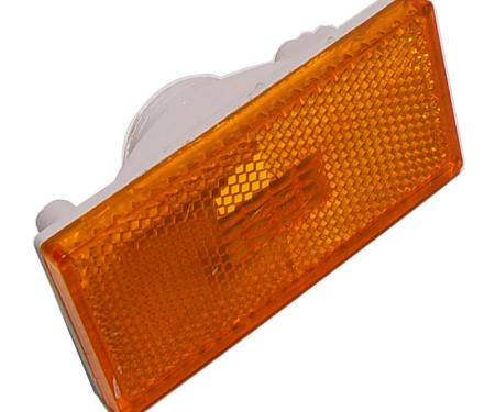 Dennis Carpenter Front Side Marker Lamp Housing Amber - 1970-71 Ford Car   D00Z-15A201-AM