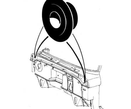 Dennis Carpenter Front Fender Plug - 1973-79 Ford Truck, 1978-79 Ford Bronco    376966-S