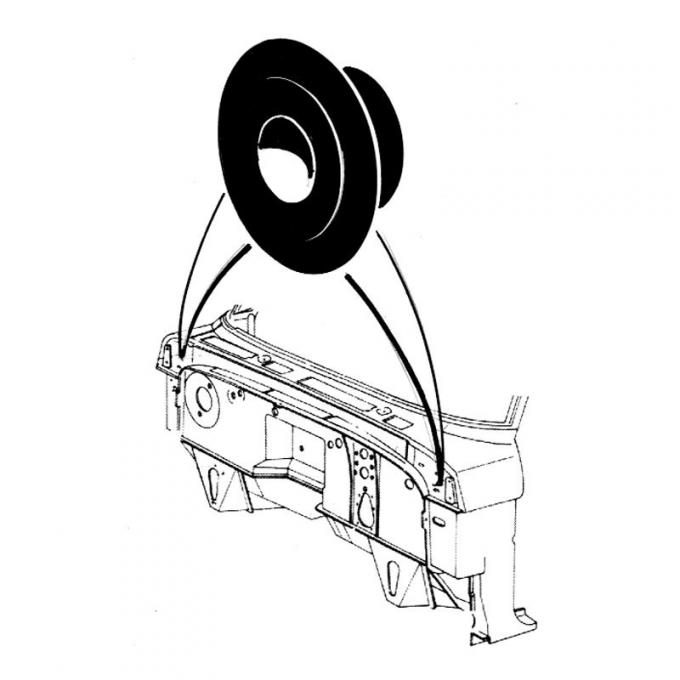Dennis Carpenter Front Fender Plug - 1973-79 Ford Truck, 1978-79 Ford Bronco    376966-S
