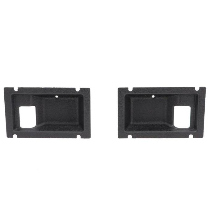 AMD Front Door Handle Escutcheons, Black, Pair, 77-80 Chevy GMC CK Pickup Blazer Jimmy Suburban X540-4077-1P