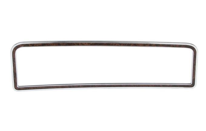 AMD Glove Box Door Trim, Chrome/Woodgrain, 73-79 Ford Truck; 78-79 Bronco 461-4573-2W