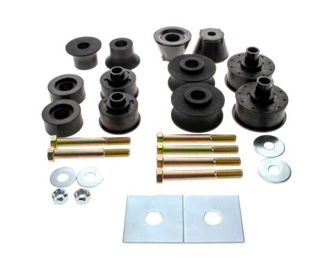 AMD Complete Body Mounting Kit, Cab & Radiator Mounts, 73-80 Chevy GMC 2WD 1/2 Ton Truck, Standard Cab 427-4073-21S
