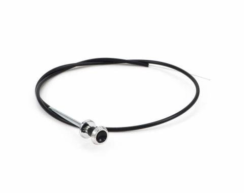 AMD Choke Cable Black-Stainless Knob and Nut, 64-66 Chevy GMC CK Truck X460-4064-72
