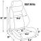 Procar Elite&trade; Vinyl/Velour Passenger-Right Black-Black Traditional Recliner Seat 80-1100-71R