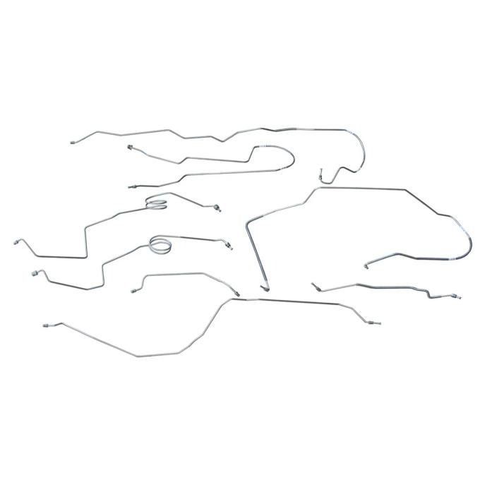 F-150 Truck Power Disc Brake Line Set, Short Bed, 4x4, Stainless Steel, 1976-1979