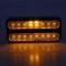 AMD Front Side Marker Lens, Amber, 18 Amber LED, Stainless Bezel, 68-72 Chevy GMC CK Truck Blazer Jimmy Suburban X240-4069-D