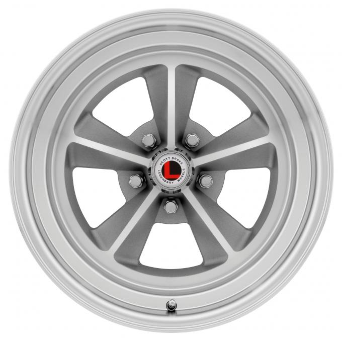 Legendary Wheels 1964-1973 Ford Mustang 17 X 7 Legendary GT9 Alloy Wheel, 5 on 4.5 BP, 4.25 BS, Natural LW69-70754C