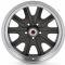 Legendary Wheels HB45, 17 X 7 In., 5 X 4.5, 4.25 BS, Charcoal/Machined LW90-70754B