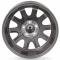 Legendary Wheels HB45, 17 X 8 In., 5 X 4.5, 4.75 BS, Charcoal/Machined LW90-70854B