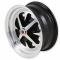 Legendary Wheels 1964-1973 Ford Mustang 15 X 6 Magnum 400, 4 on 4.5 BP, 3.75" BS, Gloss Black / Machined LW40-50644A