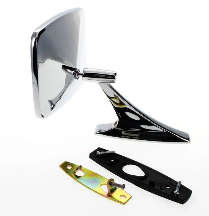 AMD Door Mirror, Chrome, Small Style, LH or RH, 73-91 Chevy GMC CK Squarebody Truck X570-4073-1C