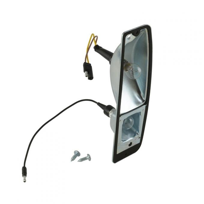 Dennis Carpenter Taillight Housing RH with Sockets - 1964-72 Ford Truck, 1966-77 Ford Bronco C7UZ-13434-C