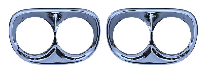 Key Parts '58-'59 Head Light Bezel Set 0847-056