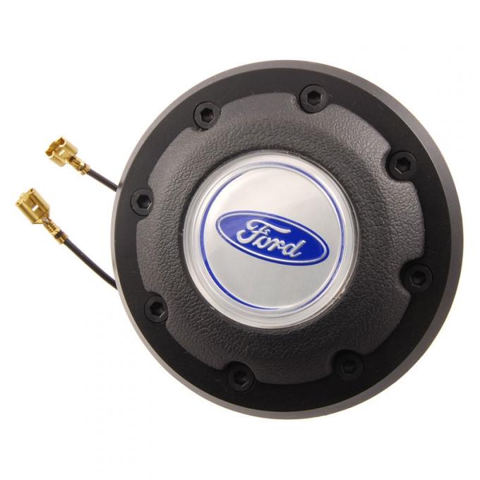 Dennis Carpenter Horn Button with Black Outer Ring - 1978-86 Ford Truck, 1978-86 Ford Bronco    D8TZ-13A805-BL