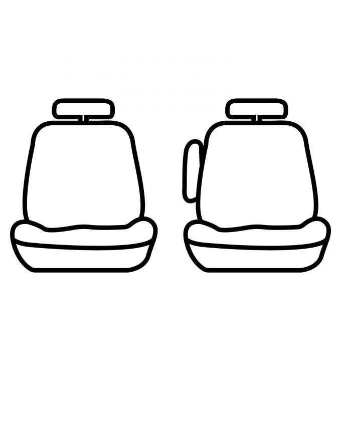 Covercraft Carhartt Super Dux Precision Fit Second Row Seat Covers GTC4368COBK