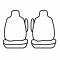 Covercraft SeatSaver Custom Seat Cover, Polycotton Misty Grey SS7448PCCT