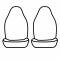Covercraft 1981-1988 Ford Bronco Precision Fit Endura Front Row Seat Covers GTF60ENSC