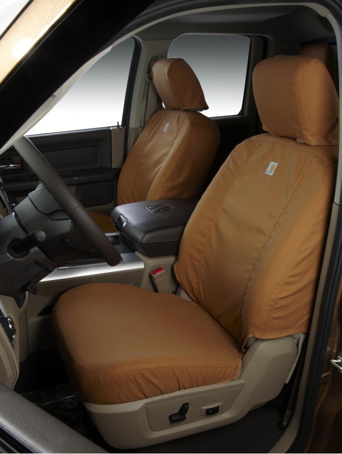 Covercraft 2019-2020 Ford Ranger Carhartt SeatSaver Custom Seat Cover, Brown SSC2536CABN