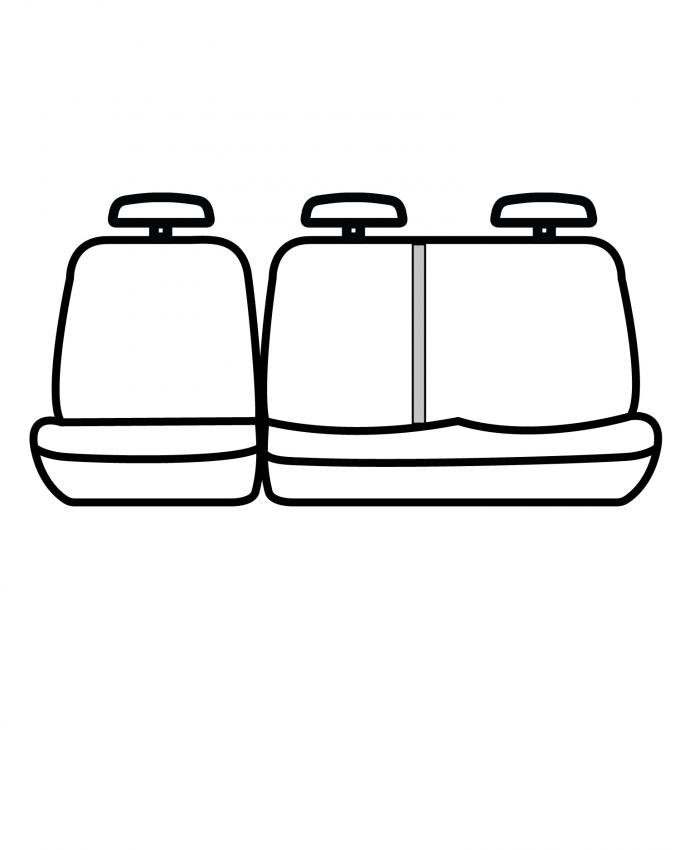 Covercraft SeatSaver Custom Seat Cover, Waterproof Grey SS8462WFGY