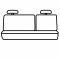 Covercraft Precision Fit Leatherette Second Row Seat Covers GTD1290LTBK