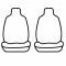 Covercraft Carhartt SeatSaver Custom Seat Cover, Gravel SSC1258CAGY
