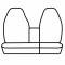 Covercraft 2003-2006 Ford Expedition Precision Fit Endura Front Row Seat Covers GTF178ENRB