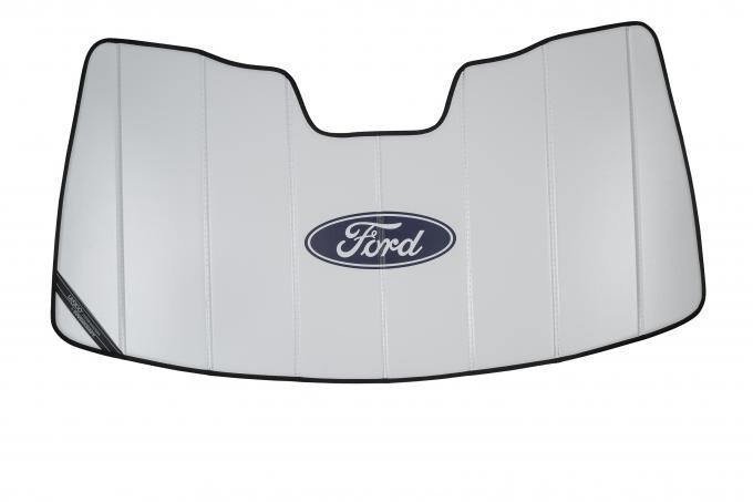 Covercraft 2021-2024 Ford Bronco Premier Series UVS100 Custom Sunscreen with Ford Blue Oval logo UFP11781WH
