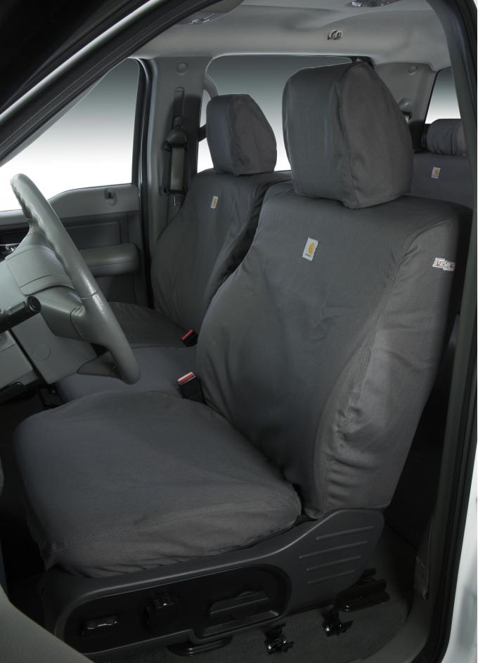 Covercraft 2015-2018 Ford F-150 Carhartt SeatSaver Custom Seat Cover, Gravel SSC8440CAGY