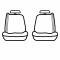 Covercraft 2004-2008 Ford F-150 Carhartt SeatSaver Custom Seat Cover, Gravel SSC2354CAGY
