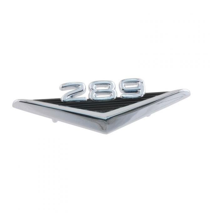 Dennis Carpenter Front Fender Emblem - 289 - 1966-68 Ford Bronco, 1963-65 Ford Car   C30Z-16228-B