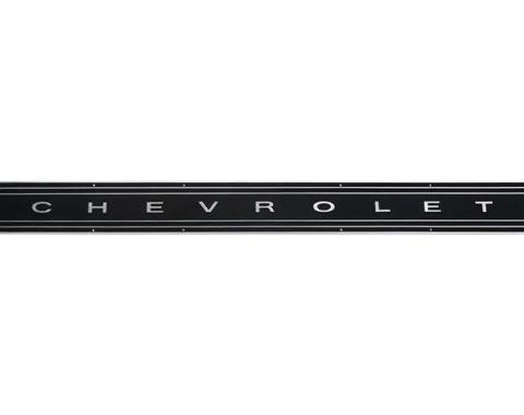 AMD Tailgate Molding, Black with "CHEVROLET" Letters, 69-72 Chevy Truck Blazer T-9656