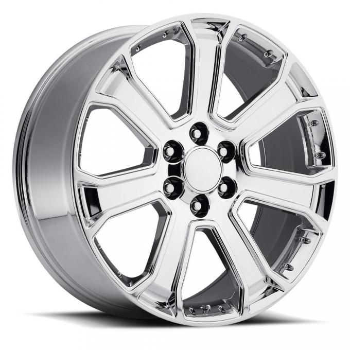 Factory Reproductions Yukon Denali Wheels 22X9 6X5.5 +31 HB 78.1 2015 Yukon Denali Chrome With Cap FR Series 49 49290316501