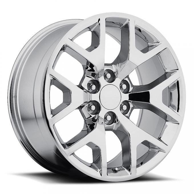 Factory Reproductions GMC Sierra Wheels 24X10 6X5.5 +31 HB 78.1 2014 Sierra 744 Chrome With Cap FR Series 44 44410316501
