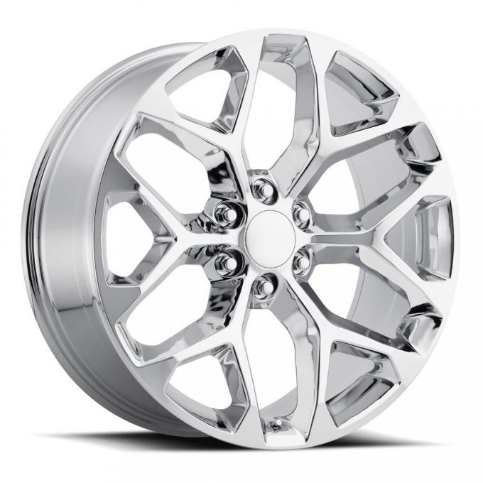 Factory Reproductions Chevy Snowflake Wheels 22X9 6X5.5 +31 HB 78.1 2014 Chevy Snowflake Chrome With Cap FR Series 59 59290316501