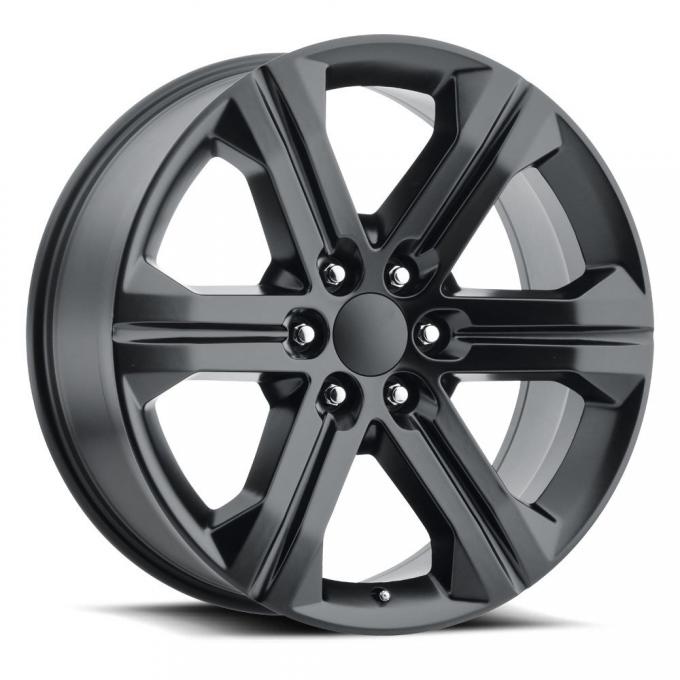 Factory Reproductions GMC Sierra Wheels 24X10 6X5.5 +30 HB 78.1 2018 Sierra Satin Black With Cap FR Series 47 47410306503