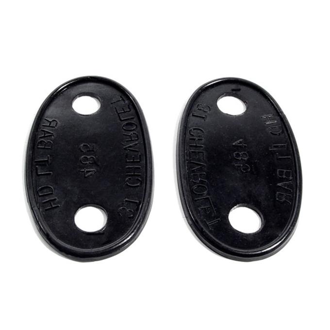 Metro Moulded Parts 1931 Chevrolet AE Independence Truck Headlight Bar Pads. 1-7/8" Wide X 3-1/4" Long. Pair MP 485